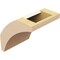Ekena Millwork 5-inch W x 6-inch D x 6-inch H Thorton Rough Cedar Woodgrain TimberThane Knee Brace, Primed BRCUR05X06X06THRRCPR - alternate 6